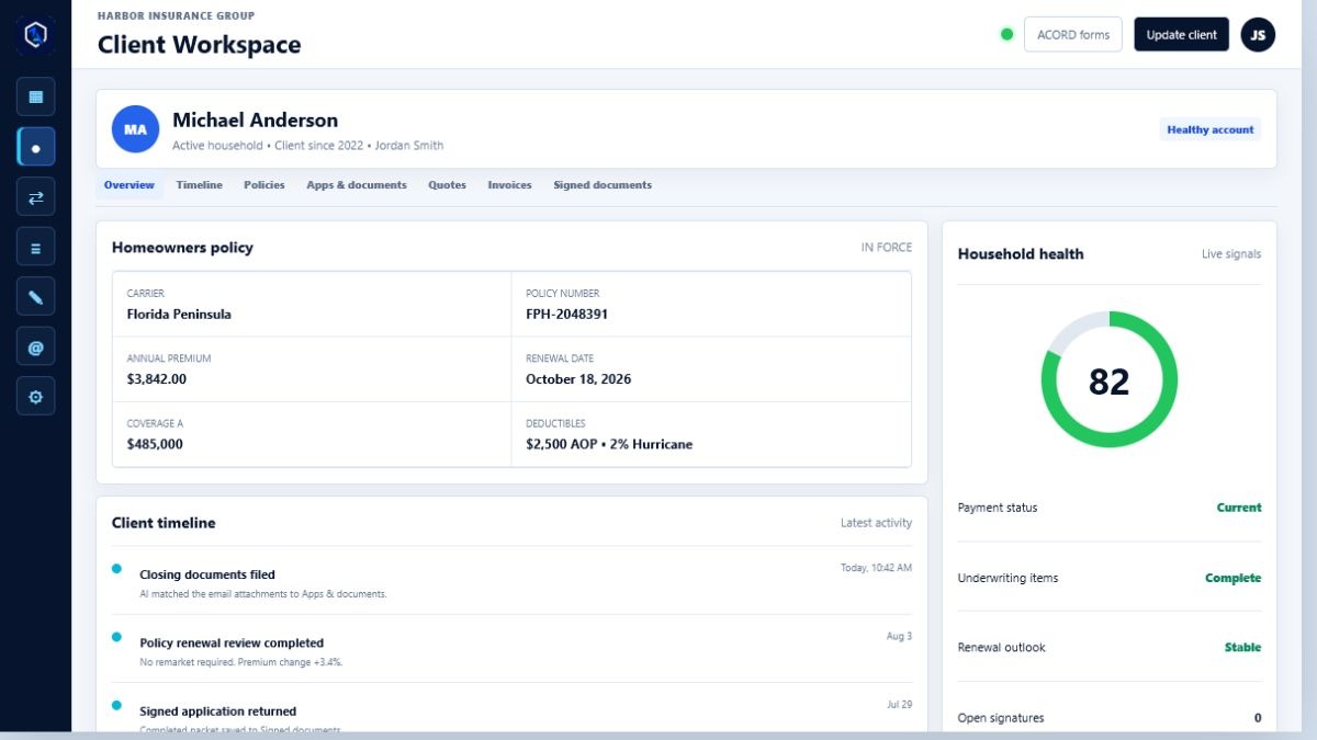 OneagencyOS client workspace
